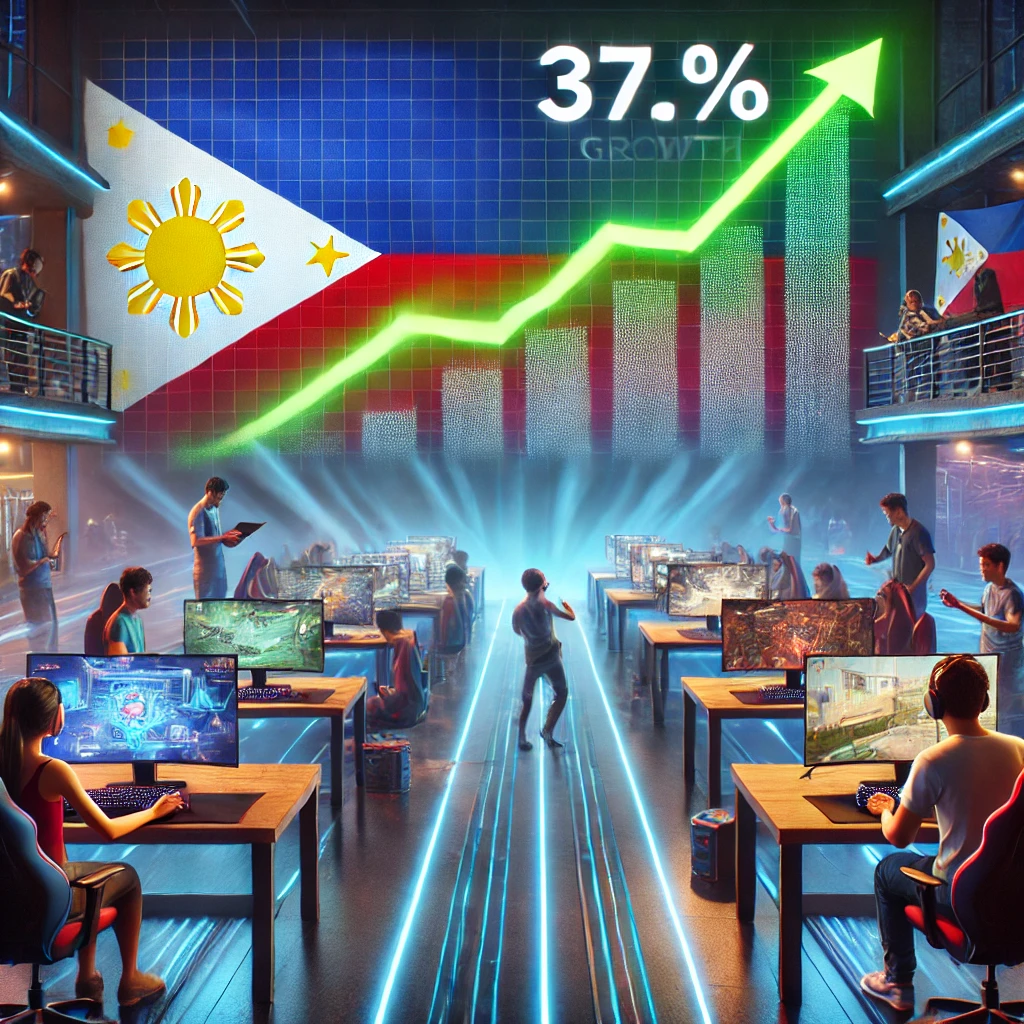 필리핀 게임 부문, 전자 게임의 급증에 힘입어 37.5%의 성장률 기록