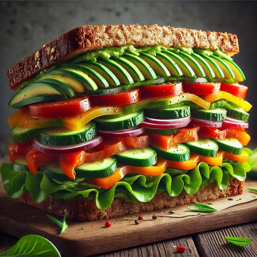 건강하고 맛있는 채소 샌드위치 레시피